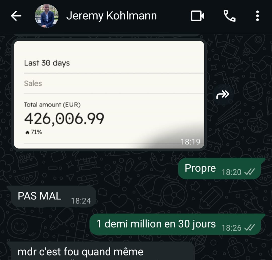 Capture : 426 006,99 € de ventes sur les 30 derniers jours